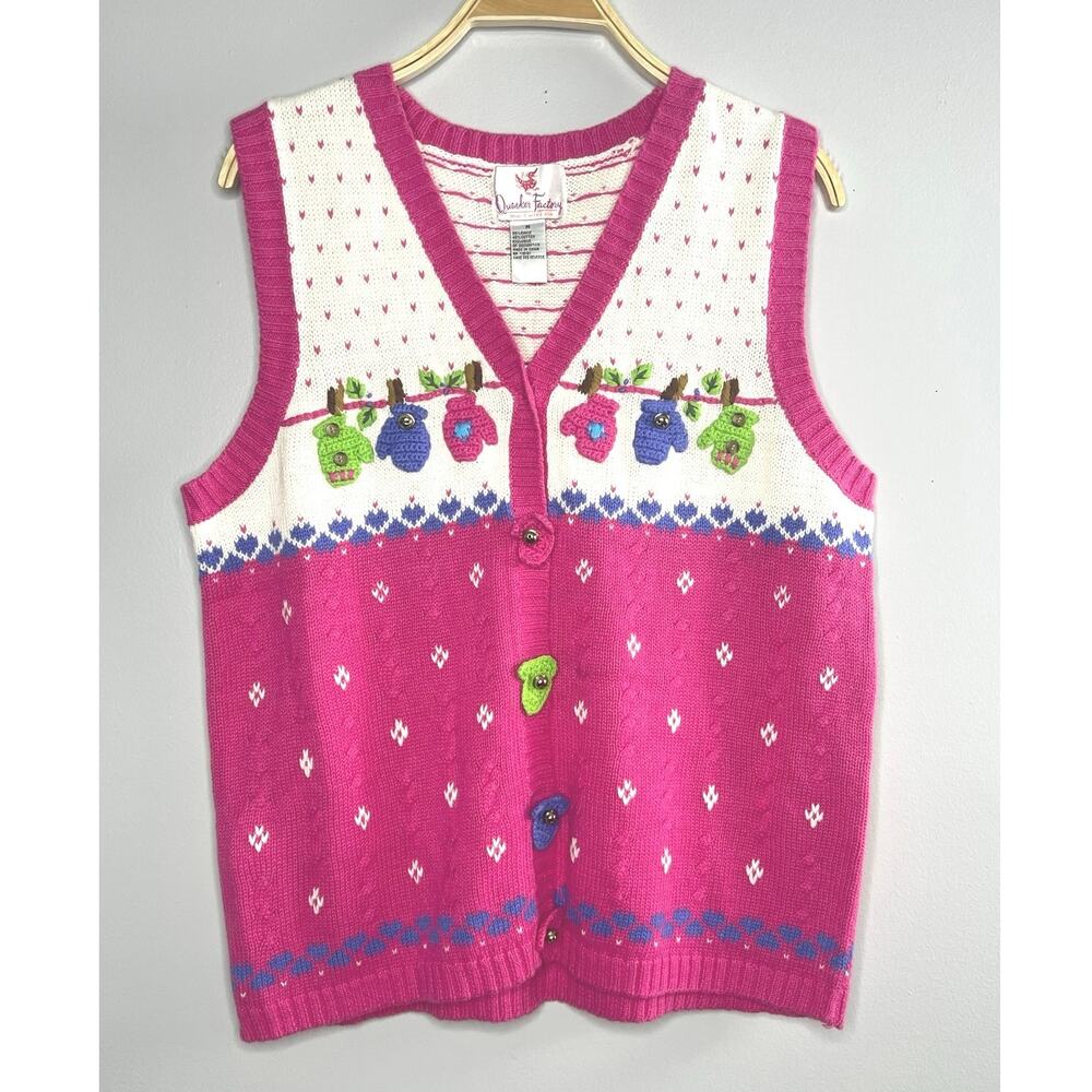 Coquette Quacker factory Christmas vest size M